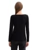 Tom Tailor Longsleeve in Schwarz