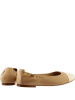 Högl Leder-Ballerinas "Sylvie" in Hellbraun/ Creme