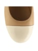 Högl Leder-Ballerinas "Sylvie" in Hellbraun/ Creme