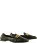 Högl Leder-Slipper "Madeleine" in Schwarz