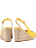 Högl Leren sleehaksandalen "Summer" geel