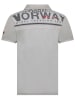 Geographical Norway Koszulka polo "Kimac" w kolorze szarym