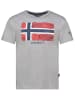 Geographical Norway Koszulka "Jpalm" w kolorze szarym