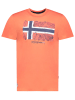 Geographical Norway Koszulka "Jpalm" w kolorze pomarańczowym