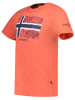 Geographical Norway Koszulka "Jpalm" w kolorze pomarańczowym