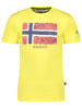 Geographical Norway Koszulka "Jpalm" w kolorze żółtym