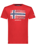 Geographical Norway Koszulka "Jpalm" w kolorze czerwonym