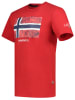 Geographical Norway Koszulka "Jpalm" w kolorze czerwonym