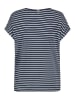 Sublevel Shirt in Dunkelblau/ Weiß
