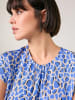 TAIFUN Bluse in Blau/ Beige