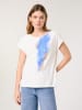 TAIFUN Shirt in Weiß/ Blau