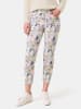 EDITION Dżinsy - Skinny fit - w kolorze kremowym ze wzorem