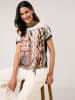 Gerry Weber Shirt beige/zwart/lichtbruin