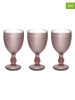 Tognana 3er-Set: Gläser "Diamante" in Rosa - 280 ml