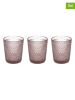 Tognana 3-delige set: glazen "Diamante" lichtroze - 300 ml