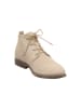 Think! Leder-Ankle-Boots in Beige