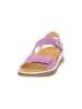 Think! Leren sleehaksandalen paars