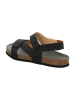 Think! Leder-Sandalen in Schwarz