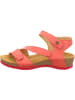Think! Leren sleehaksandalen lichtroze