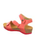 Think! Leren sleehaksandalen lichtroze