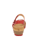 Think! Leder-Sandalen in Rot