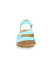 Think! Leren sandalen turquoise