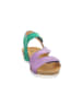Think! Leren sandalen groen/paars/blauw