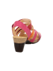 Think! Leren haksandalen roze/oranje