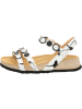 Think! Leder-Sandalen in Weiß/ Schwarz