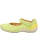 Think! Leder-Spangenballerinas in Gelb