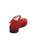 Think! Leren ballerina's met bandje rood