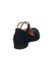 Think! Leder-Spangenballerinas in Dunkelblau