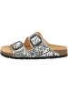 Think! Leren slippers wit/zwart
