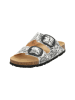 Think! Leren slippers wit/zwart