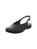 Think! Leder-Slingballerinas in Schwarz