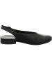 Think! Leder-Slingballerinas in Schwarz