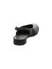 Think! Leder-Slingballerinas in Schwarz