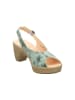 Think! Leren haksandalen groen