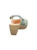 Think! Leren haksandalen groen