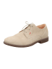 Think! Leren veterschoenen beige
