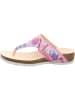 Think! Leren teenslippers lichtroze
