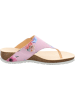Think! Leder-Zehentrenner in Rosa
