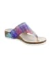 Think! Leren teenslippers meerkleurig