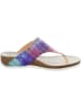Think! Leren teenslippers meerkleurig