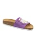 Think! Leren slippers paars