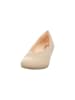Think! Leren ballerina's beige
