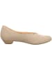 Think! Leder-Ballerinas in Beige