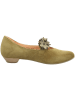 Think! Leder-Ballerinas in Khaki