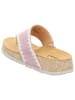 Think! Leder-Zehentrenner in Rosa