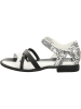 Think! Leren sandalen zwart/wit